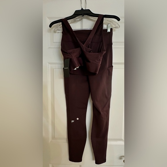 Fabletics Women's Sports Bra - Dark Purple and 
Cold Weather High-Waisted Pocket - Picture 6 of 6